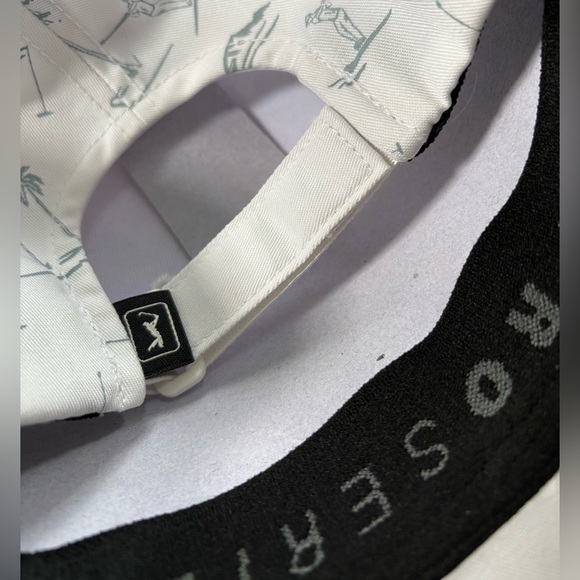 NWT PGA TOUR White Golf Print Cap - Picture 9 of 11